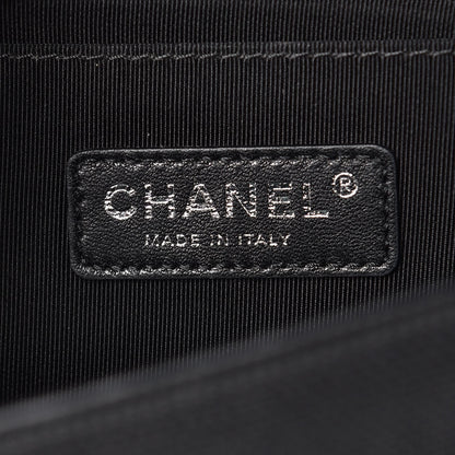 Chanel Canvas Quilted Medium Fluo Boy Flap Black Grey Yellow 6 of 8