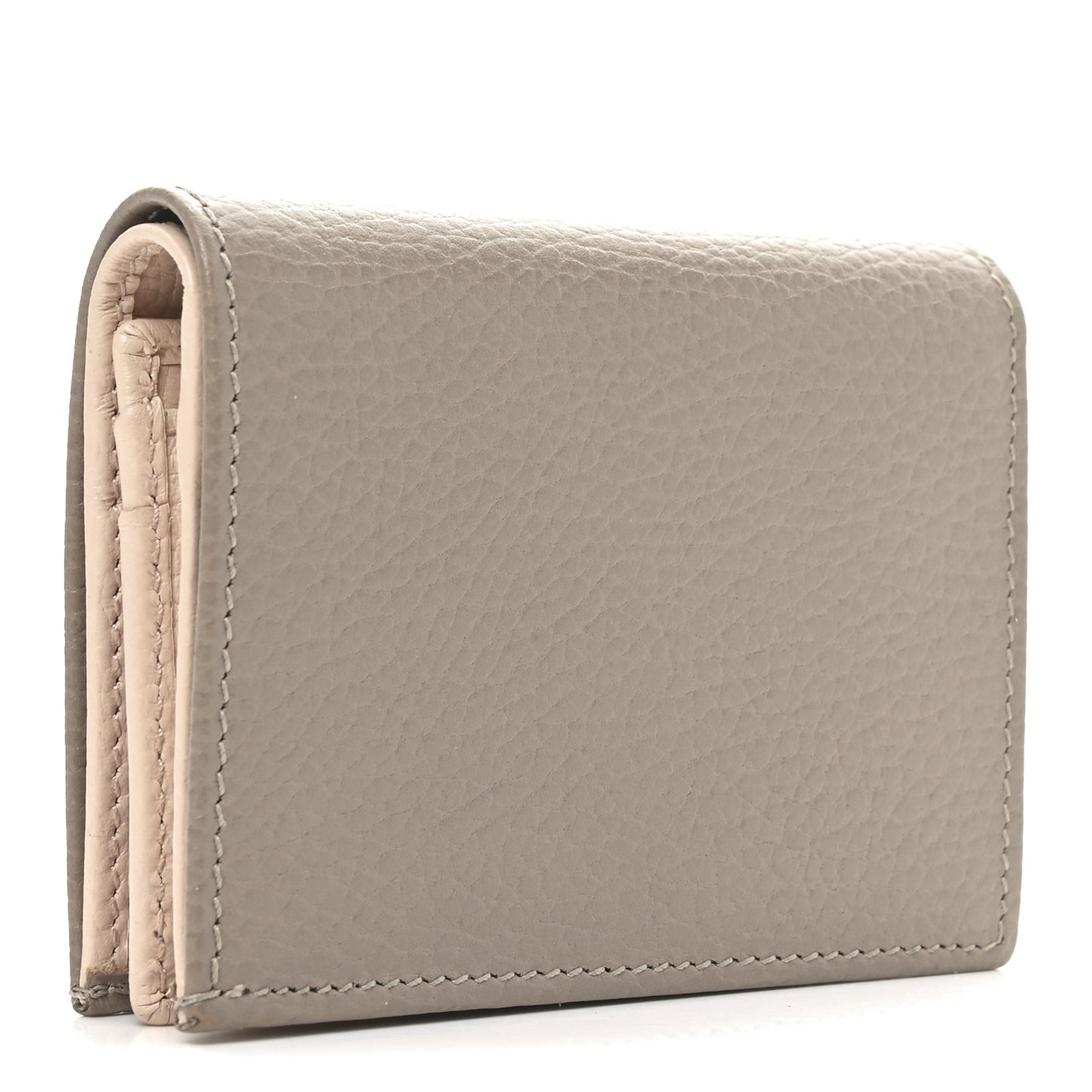 Dollar Calfskin GG Marmont Card Case Box Porcelain Rose