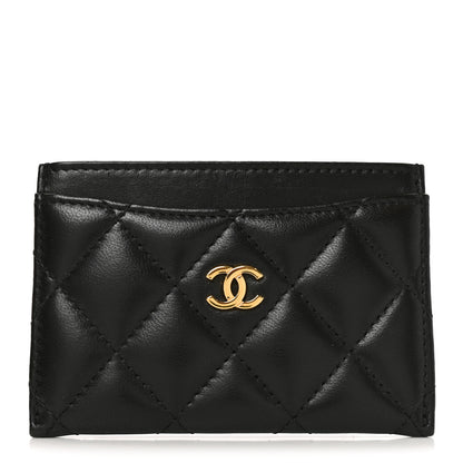 Chanel Lambskin Quilted Card Holder Black 1 of 9