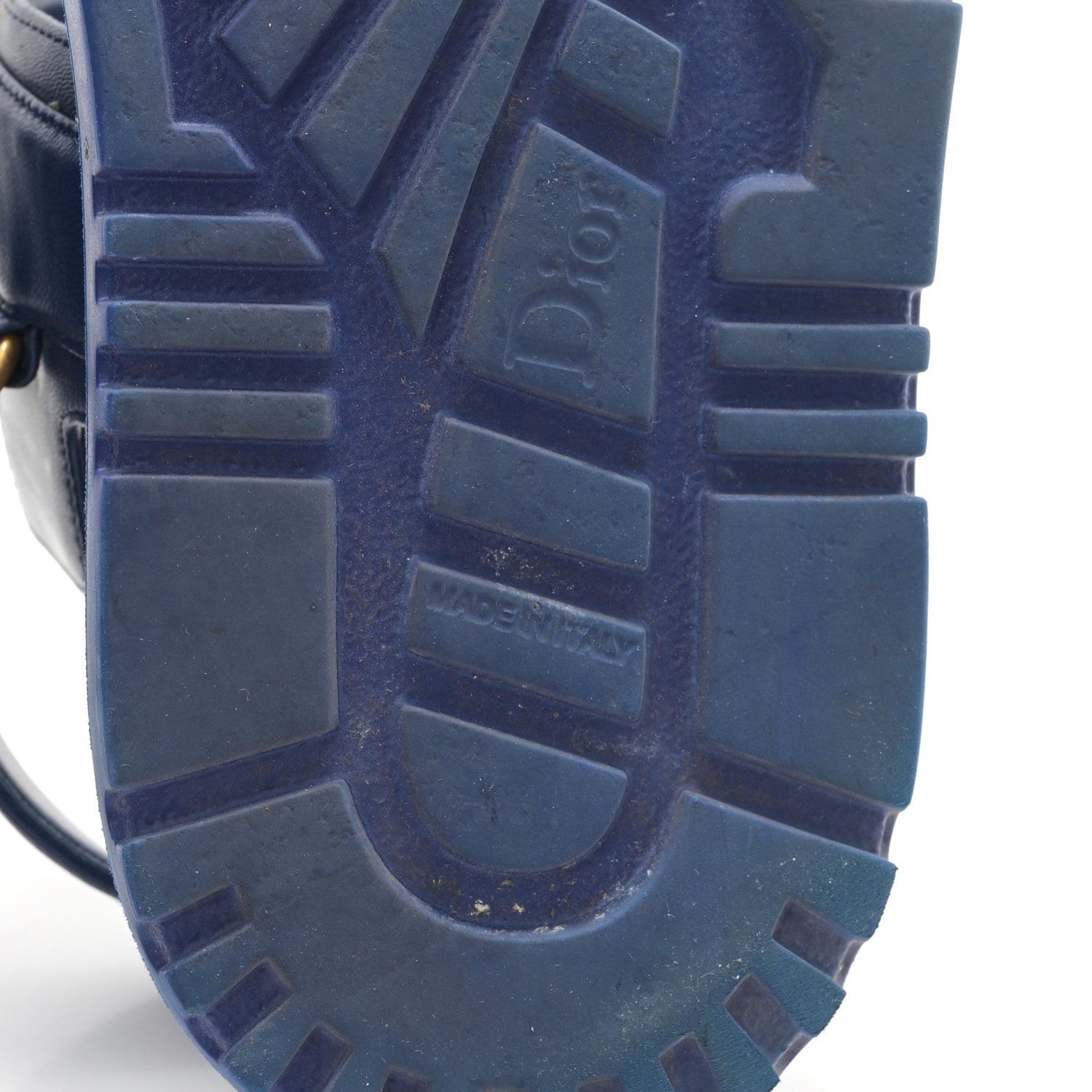 Christian Dior Lambskin Dioract 10mm Sandals 39 Deep Blue 7 of 10