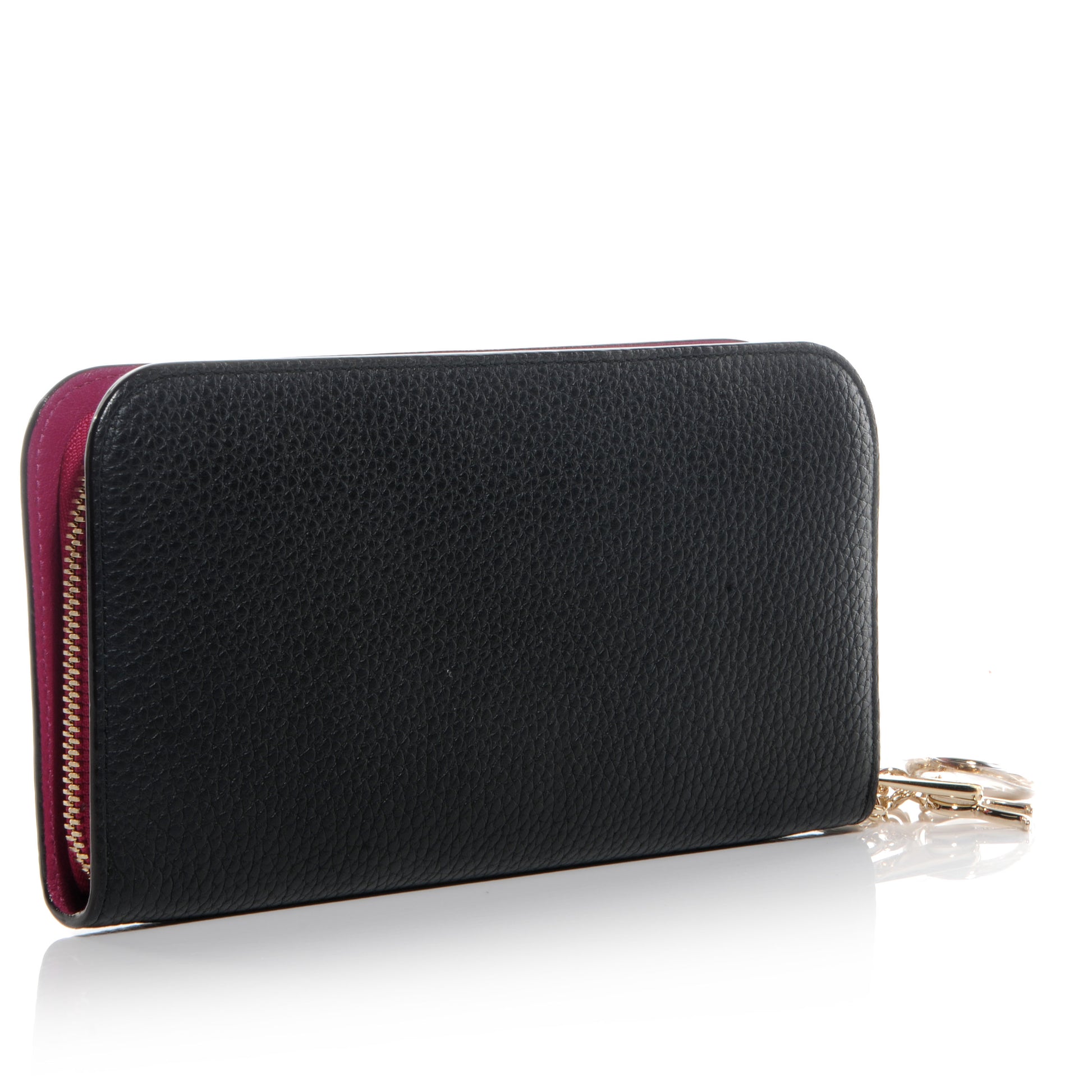 Christian Dior Bullcalf Diorissimo Voyageur Wallet Black 3 of 7