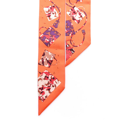 Hermes Silk Twilly Orange 2 of 3