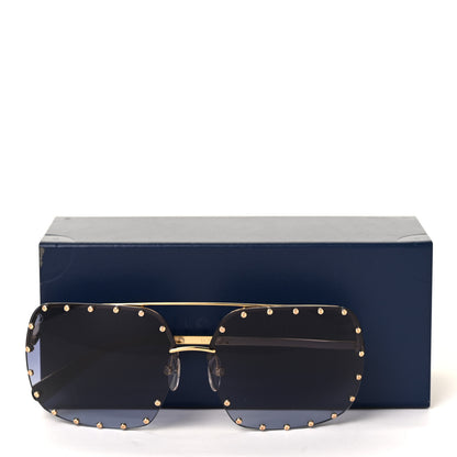 Louis Vuitton The Party Square Sunglasses Z2354E Blue 9 of 9