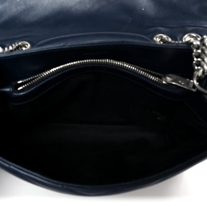 Saint Laurent Calfskin Y Quilted Monogram Medium Loulou Chain Satchel Medium Blue 5 of 11
