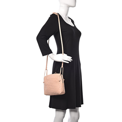 Bottega Veneta Nappa Intrecciato Nodini Crossbody Messenger Flamingo 2 of 11