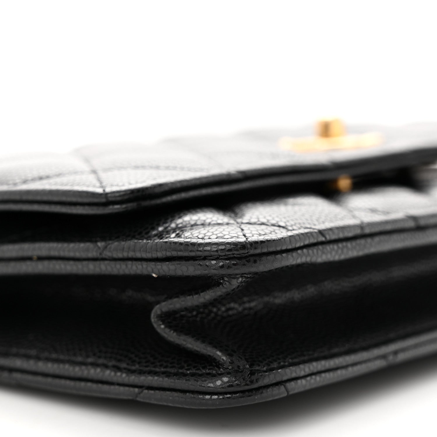 Chanel Caviar Quilted Twist Your Buttons Wallet On Chain WOC Black 10 of 13