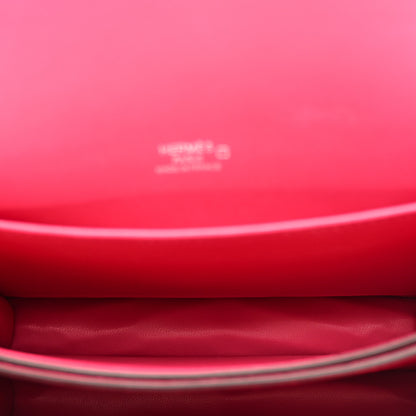 Hermes Shiny Alligator Mini Sac Roulis Rose Mexico 5 of 11