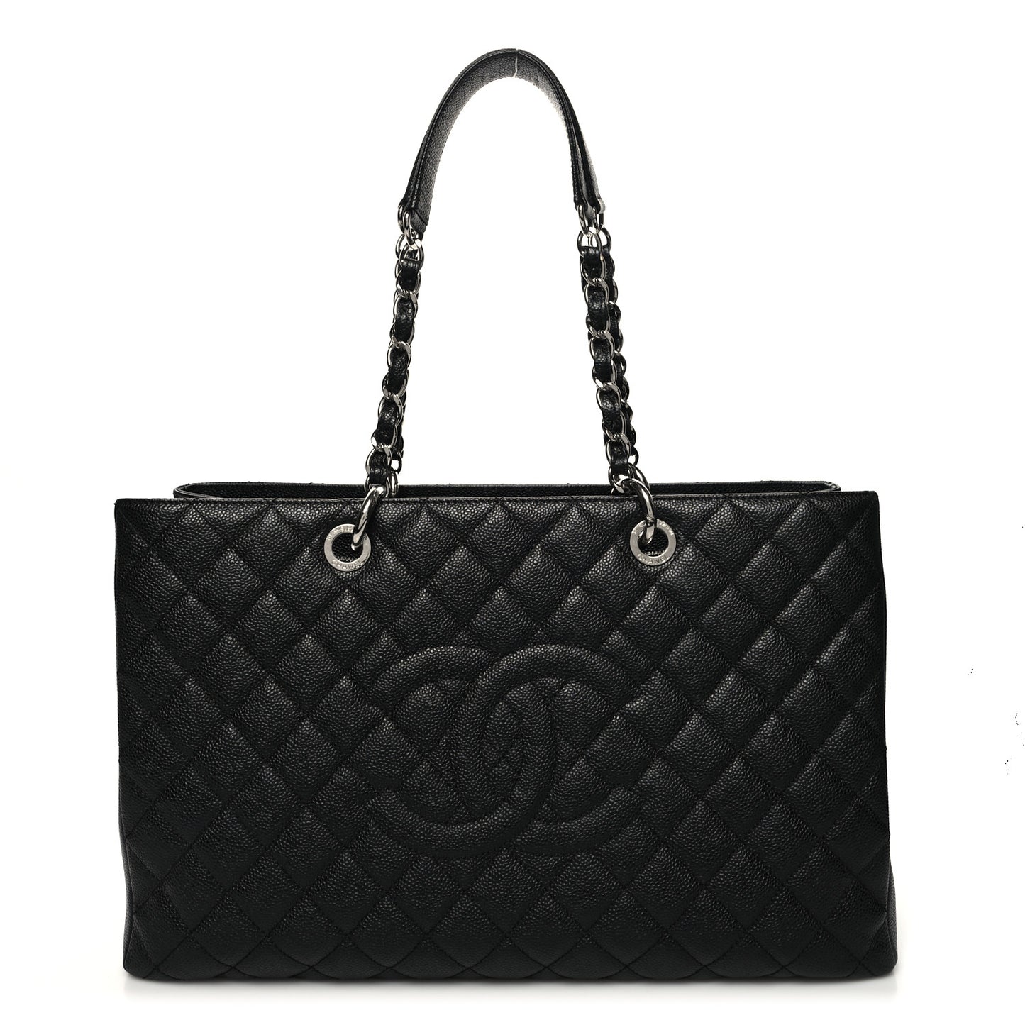 Caviar Quilted XL Grand Shopping Tote GST Black