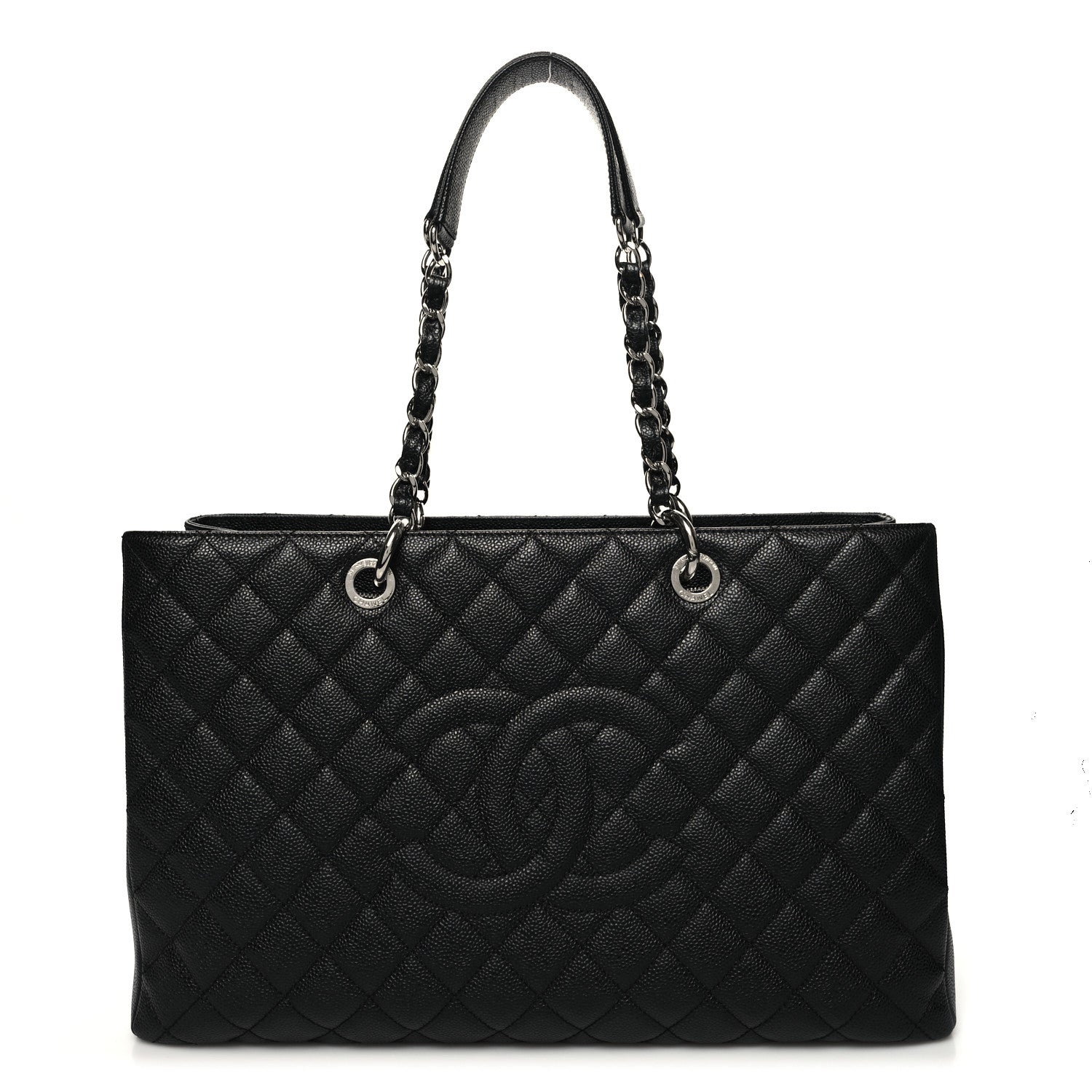 Chanel Caviar Quilted XL Grand Shopping Tote GST Black 1 of 11