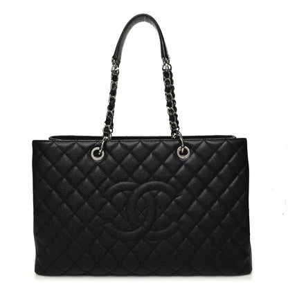 Chanel Caviar Quilted XL Grand Shopping Tote GST Black 1 of 11