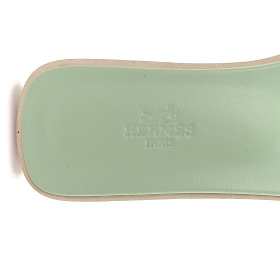 Epsom Oran Sandals 38.5 Vert Jade