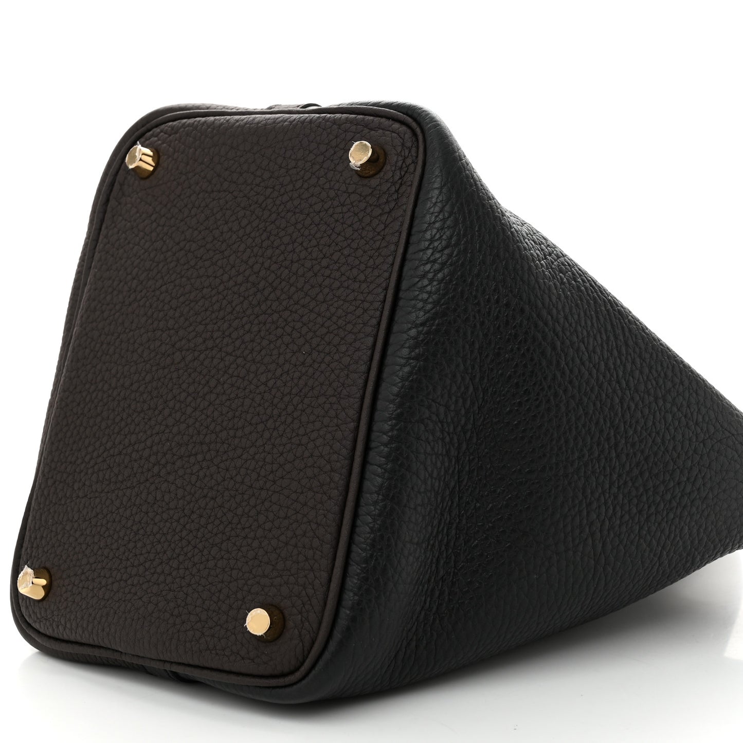 Taurillon Clemence Casaque Picotin Lock 18 PM Black Ebene Trench