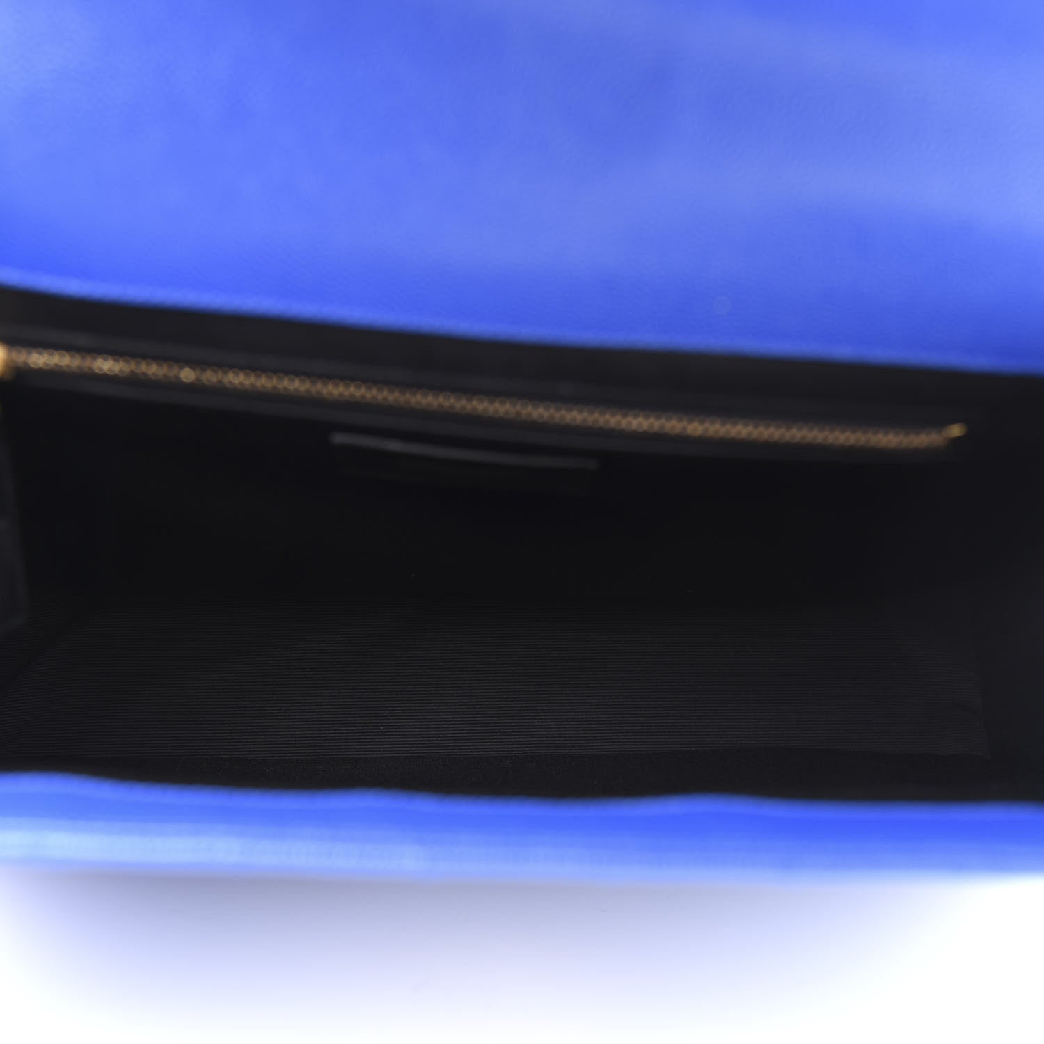 Saint Laurent Grain De Poudre Matelasse Chevron Large Monogram Satchel Blue Majorelle 5 of 11