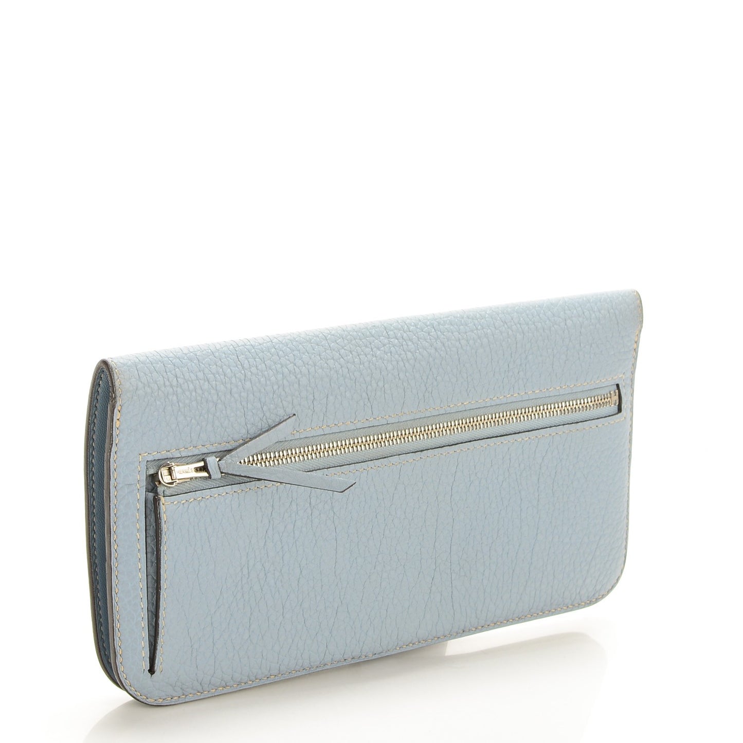Togo Dogon Recto Verso Wallet Bleu Lin