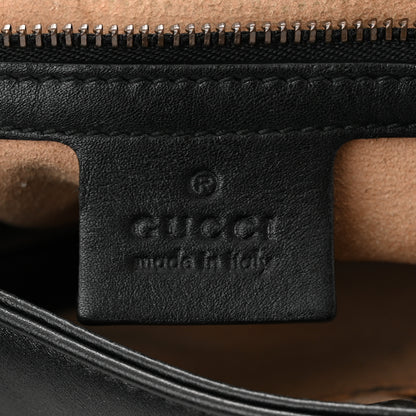Gucci Calfskin Matelasse Medium GG Marmont Shoulder Bag Black 6 of 11
