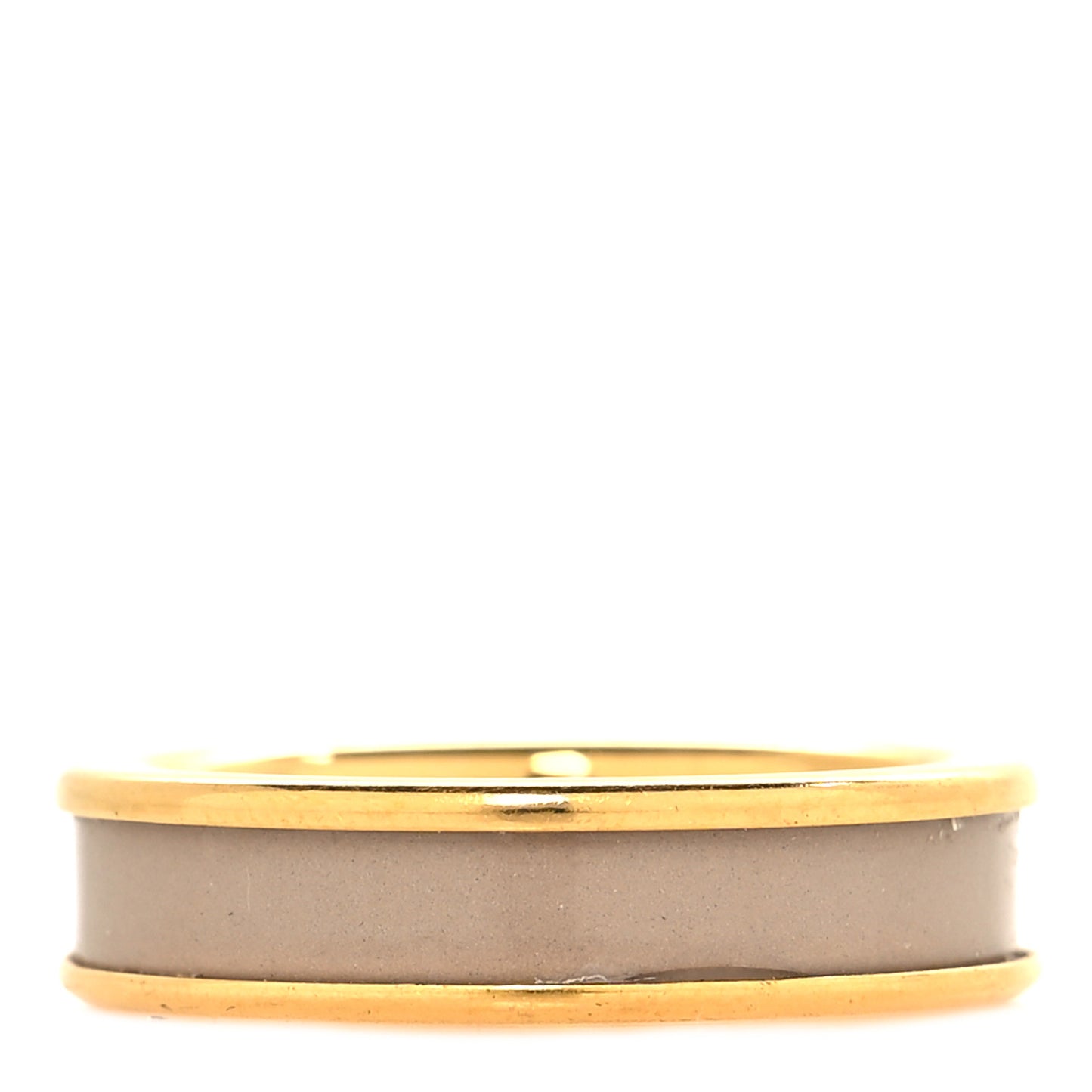 Enamel Uni Ring 57 8 Marron Glace