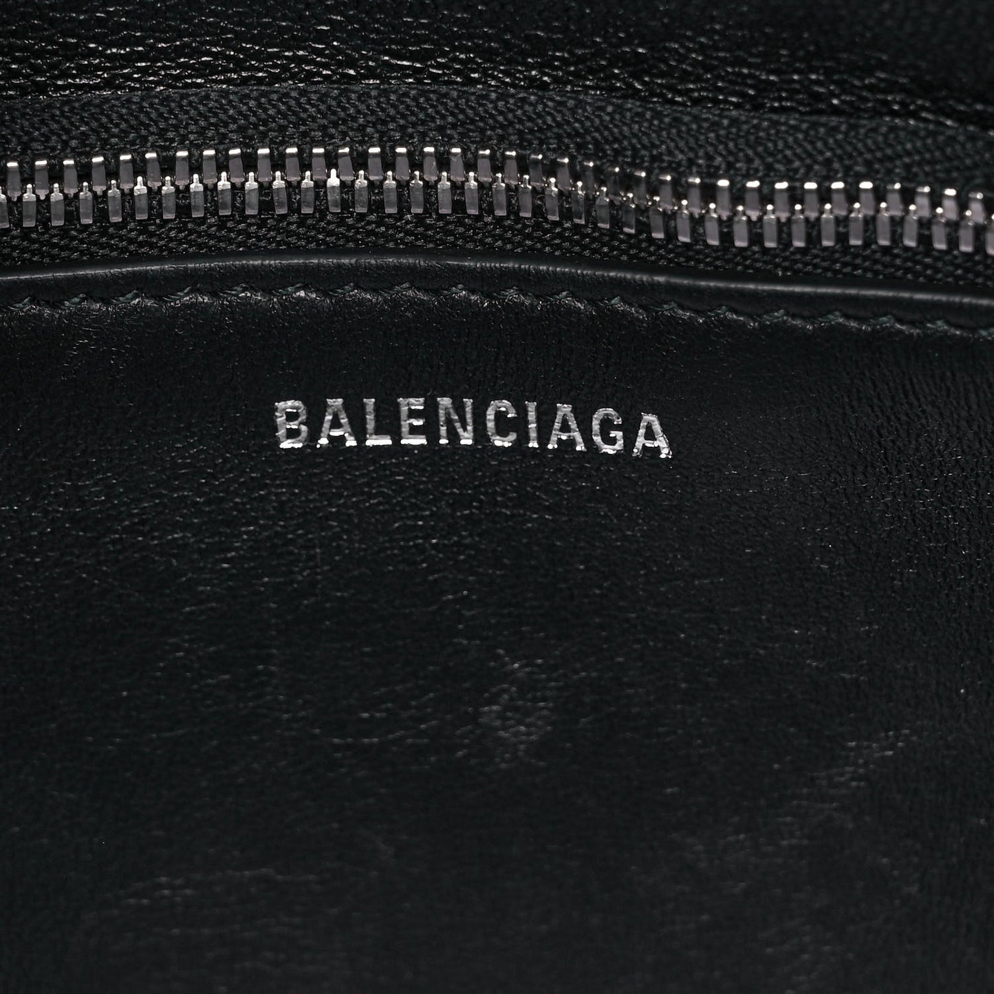 Faux Fur Diagonal Logo Everyday Tote Black White