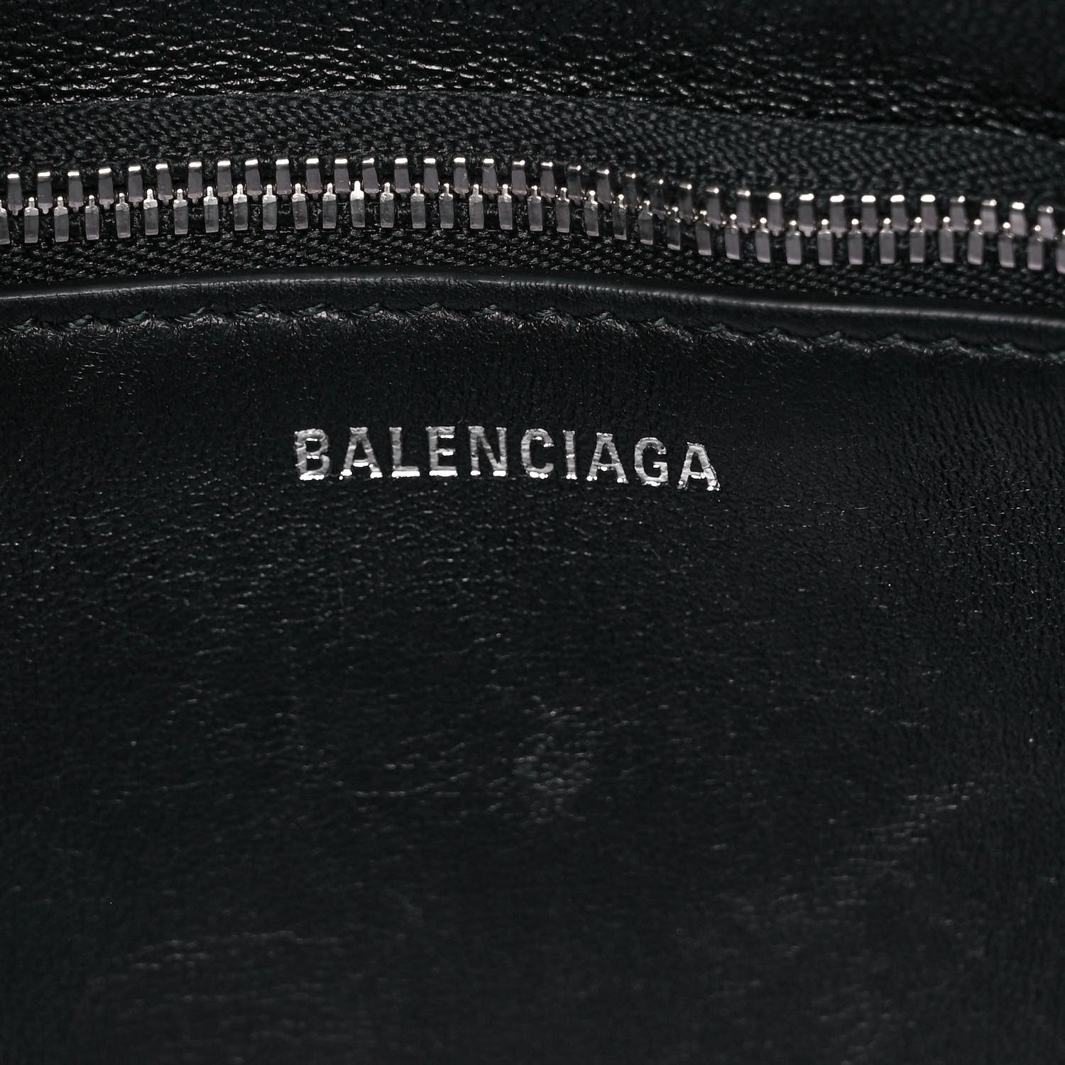 Balenciaga Faux Fur Diagonal Logo Everyday Tote Black White 5 of 8