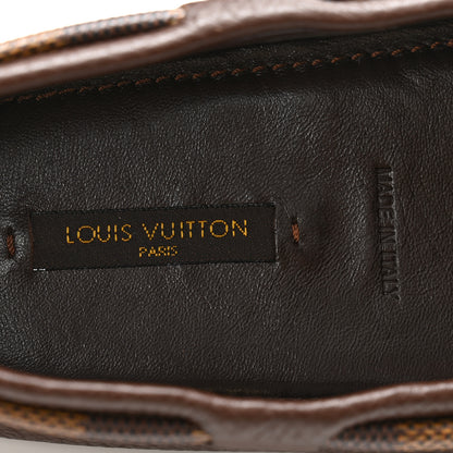 Louis Vuitton Calfskin Mens Arizona Car Shoe Moccasin Loafers 37.5 Brown 6 of 9