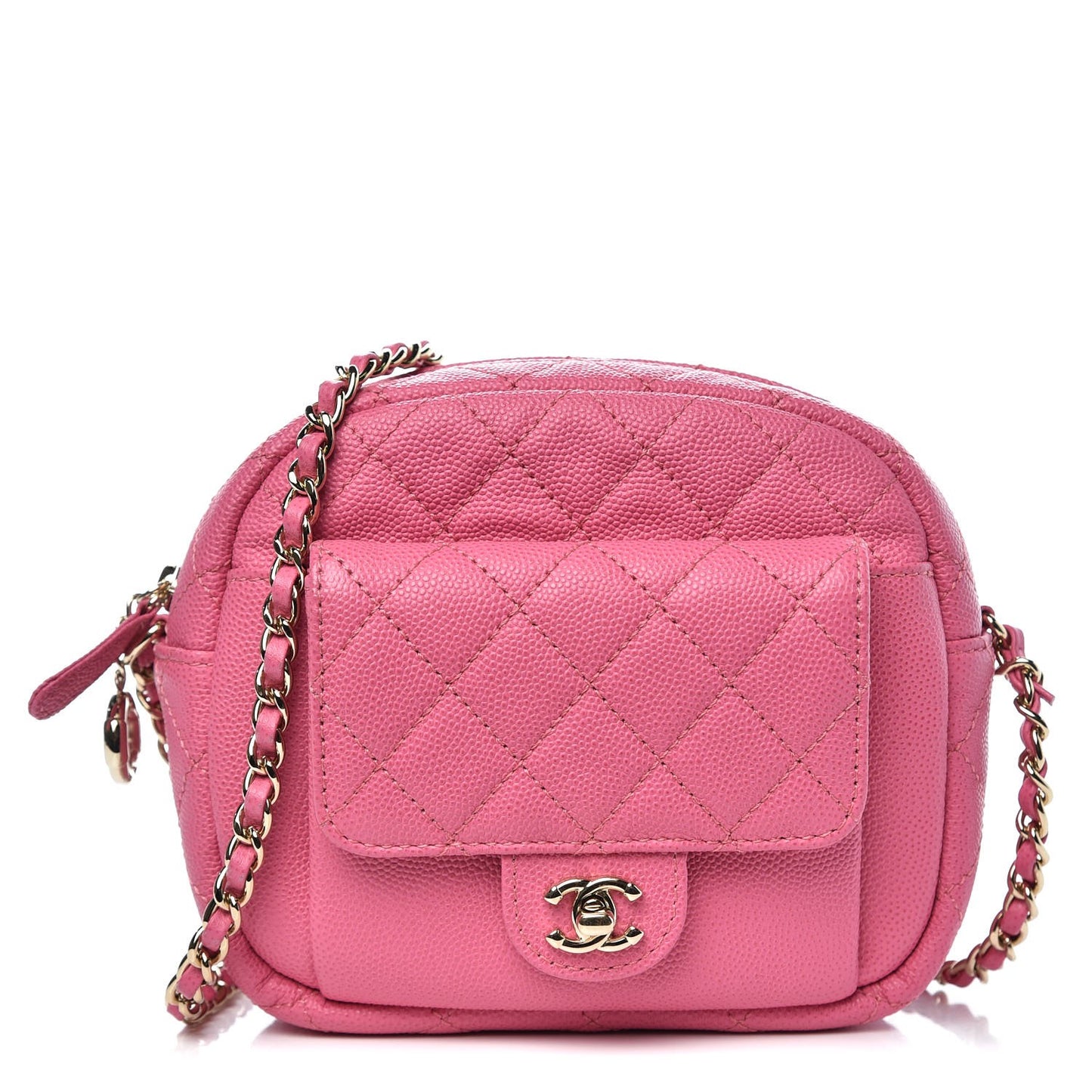 Caviar Quilted CC Day Camera Case Pink