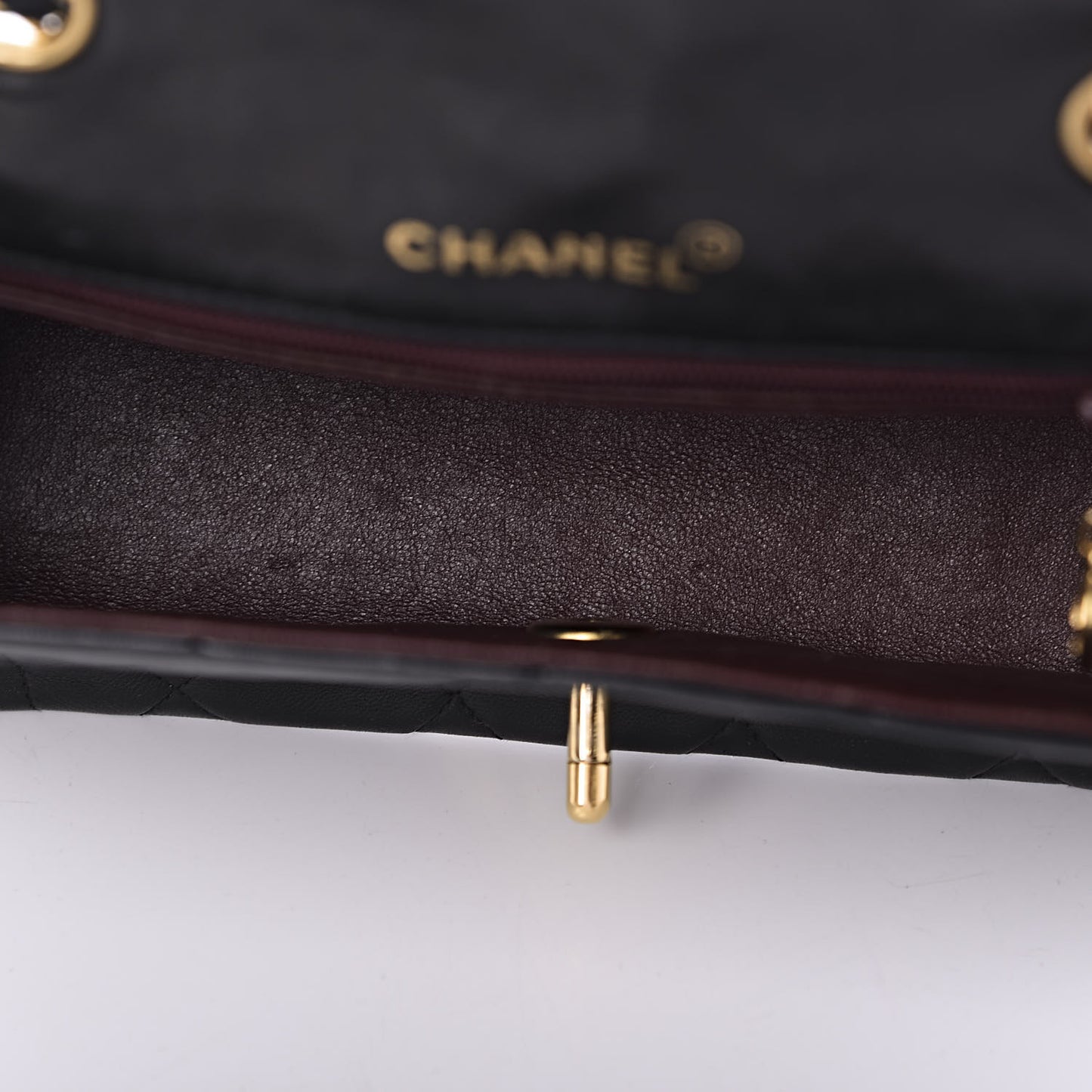 Lambskin Quilted Small Single Flap Bag Black