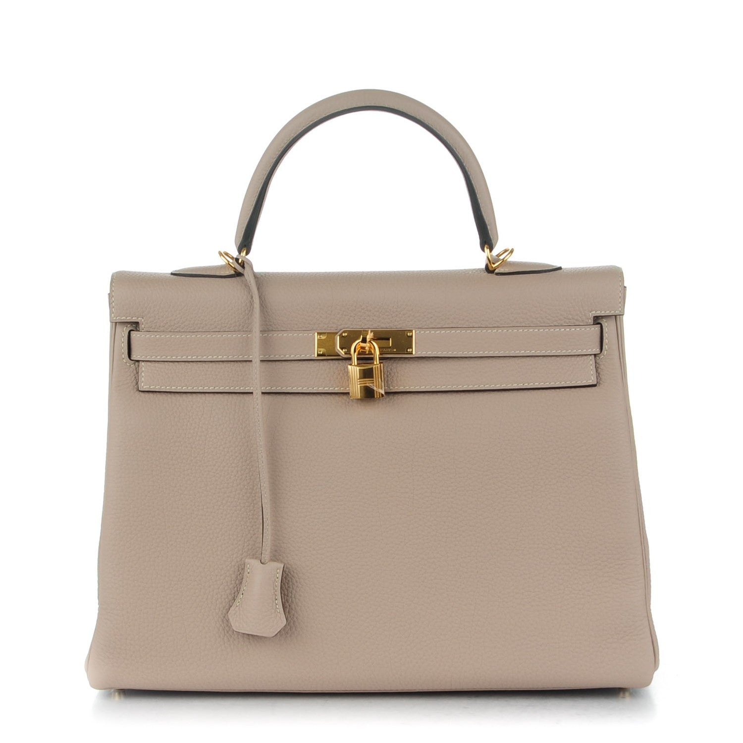 Hermes Togo Kelly Retourne 35 Gris Tourterelle 1 of 26