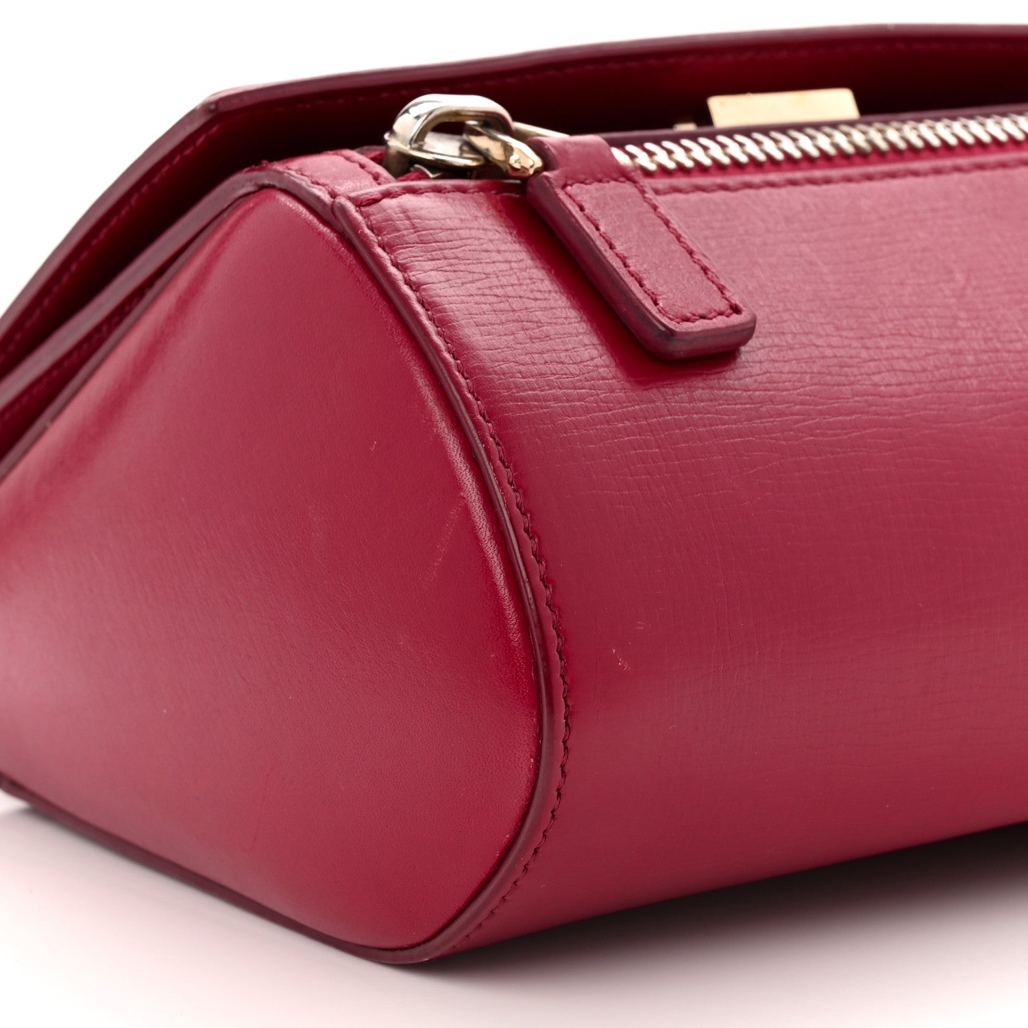 Givenchy Textured Calfskin Mini Pandora Box Crossbody Bag Magenta 9 of 12