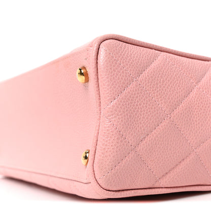 Chanel Caviar Quilted Small Bowler Pink 10 of 10