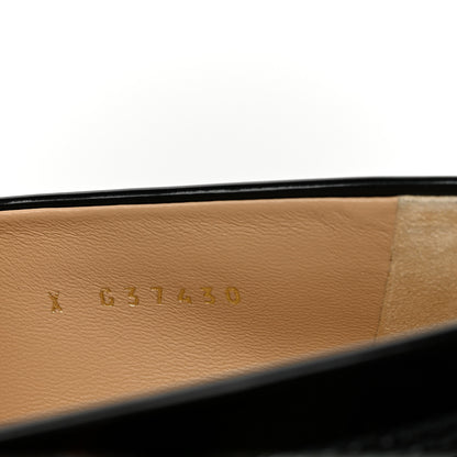 Chanel Shiny Calfskin Logo Loafers 39 Black 9 of 10
