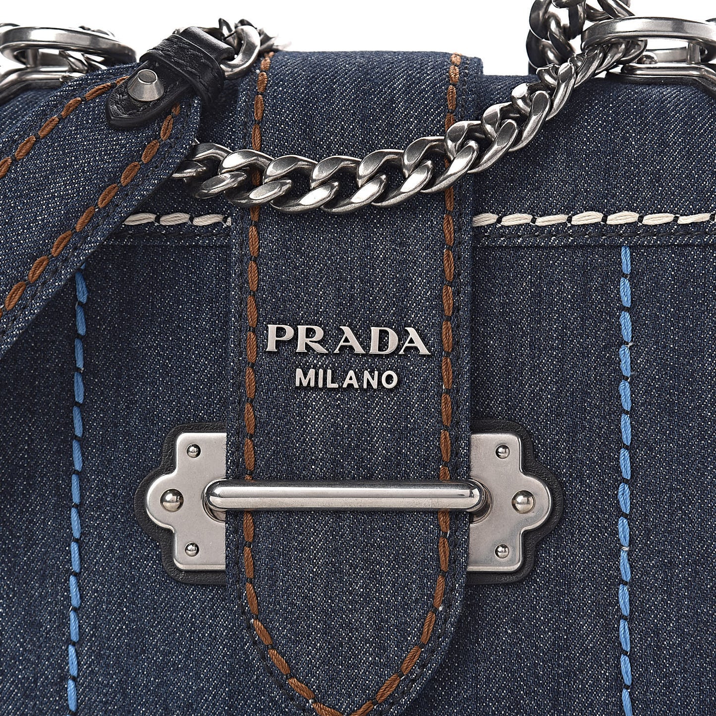 Denim Small Cahier Bag Blue