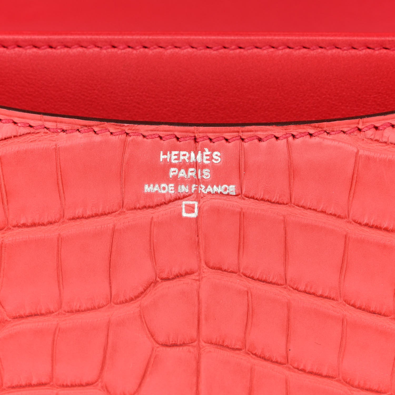 Hermes Matte Alligator Constance 18 Bougainvillea 6 of 11