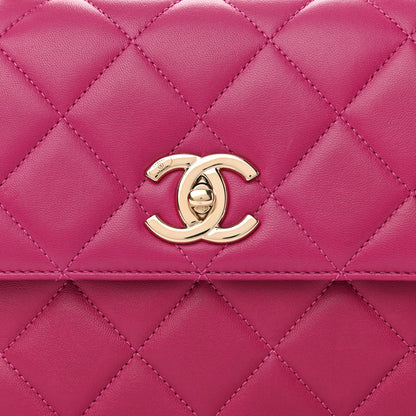 Chanel Lambskin Quilted Small Trendy CC Flap Dual Handle Bag Pink 8 of 10