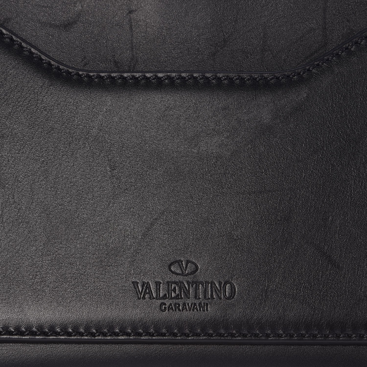 Valentino Garavani Calfskin Studded Small Joylock Satchel Black 12 of 15