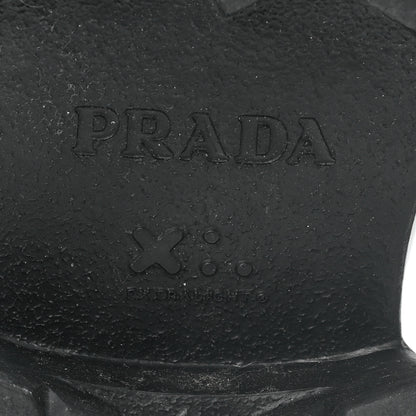 Prada Spazzolato Rois Metal Triangle Logo Monolith 55mm Loafers 38.5 Black 38.5 Black 7 of 10