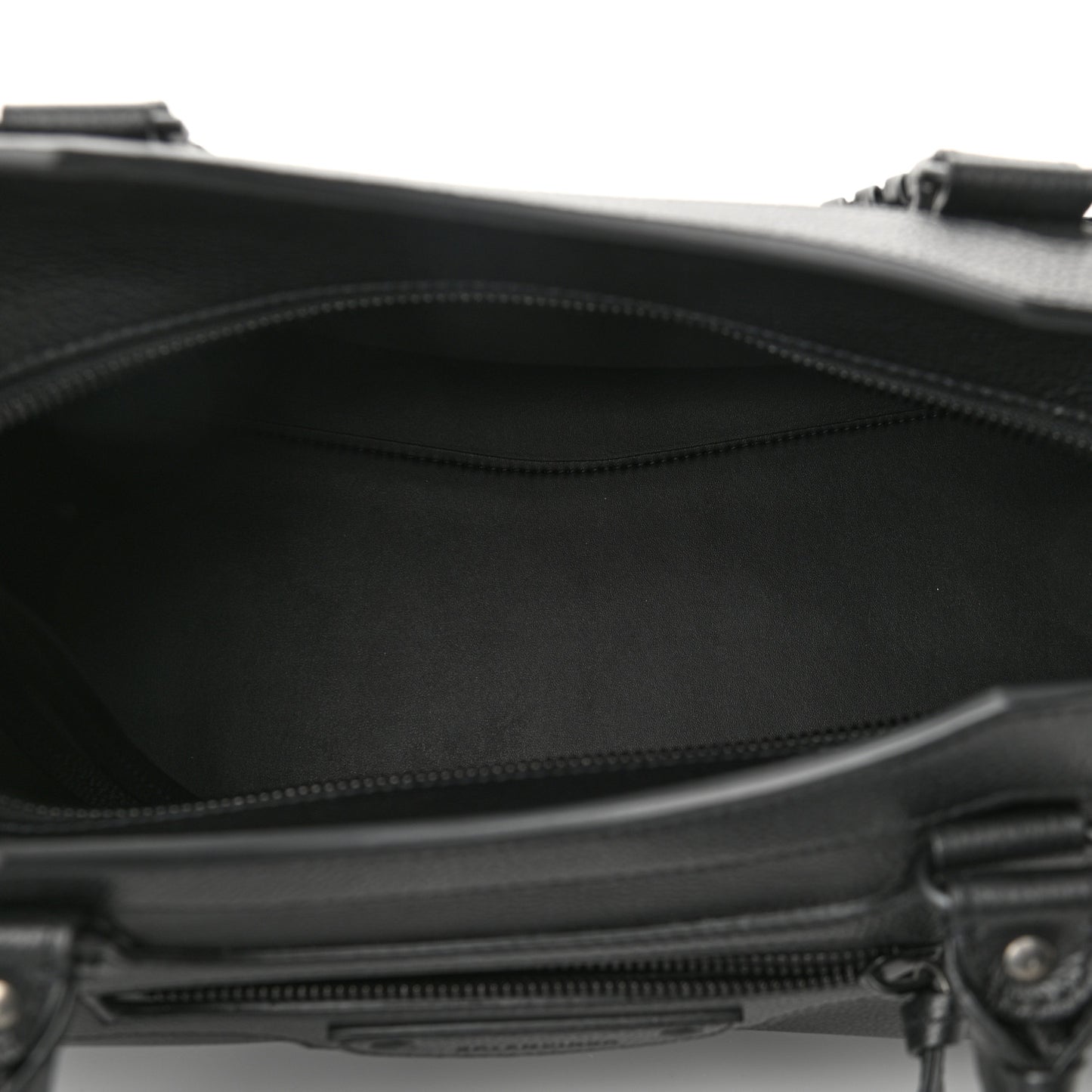 Grained Calfskin Neo Classic Black Hardware Medium City Black