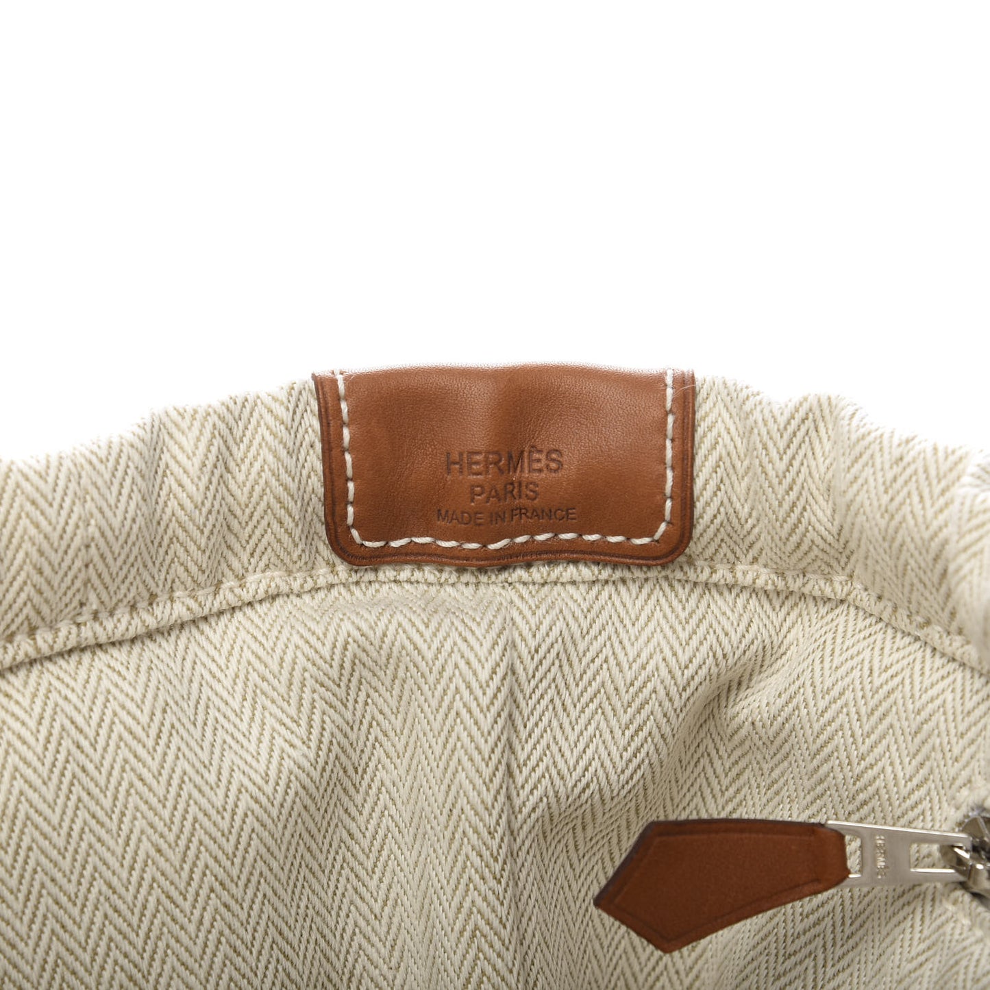 Canvas Barenia Fourbi 25 MM Pouch Naturel Fauve