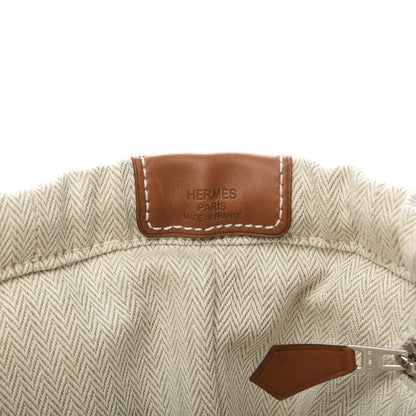 Hermes Canvas Barenia Fourbi 25 MM Pouch Naturel Fauve 8 of 11