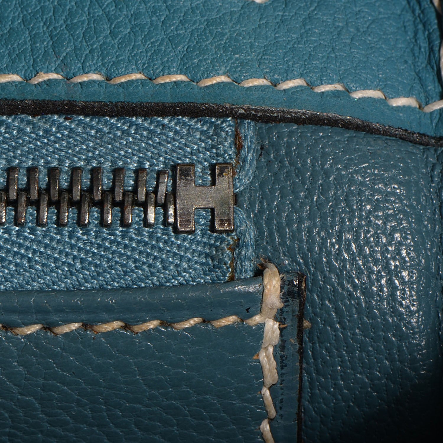 Hermes Togo Kelly Retourne 32 Blue Jean 19 of 19