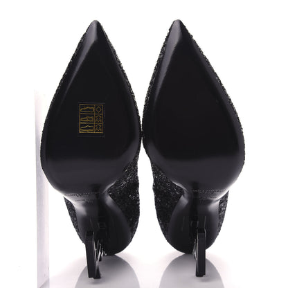 Saint Laurent Glitter Opyum 100 Pumps 36 Black 6 of 11
