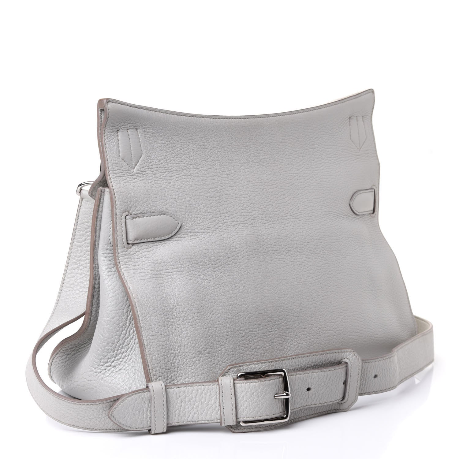 Hermes Taurillon Clemence Jypsiere 37 Gris Perle 2 of 4