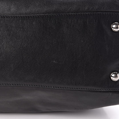Prada Soft Calfskin Shoulder Bag Black 17 of 18