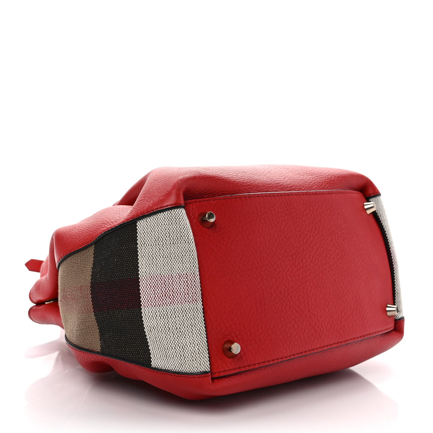 Grainy Calfskin House Check Small Maidstone Red
