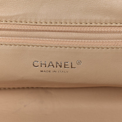Chanel Metallic Deerskin Luxe Ligne Bowler Bronze 6 of 12