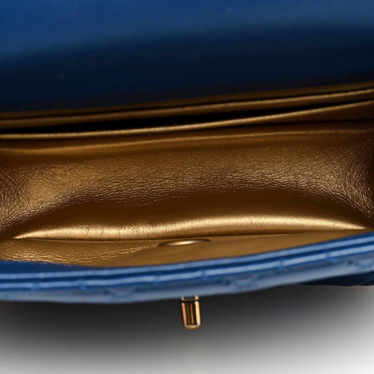 Chanel Lambskin Quilted Mini Pearl Crush Flap Blue 5 of 9