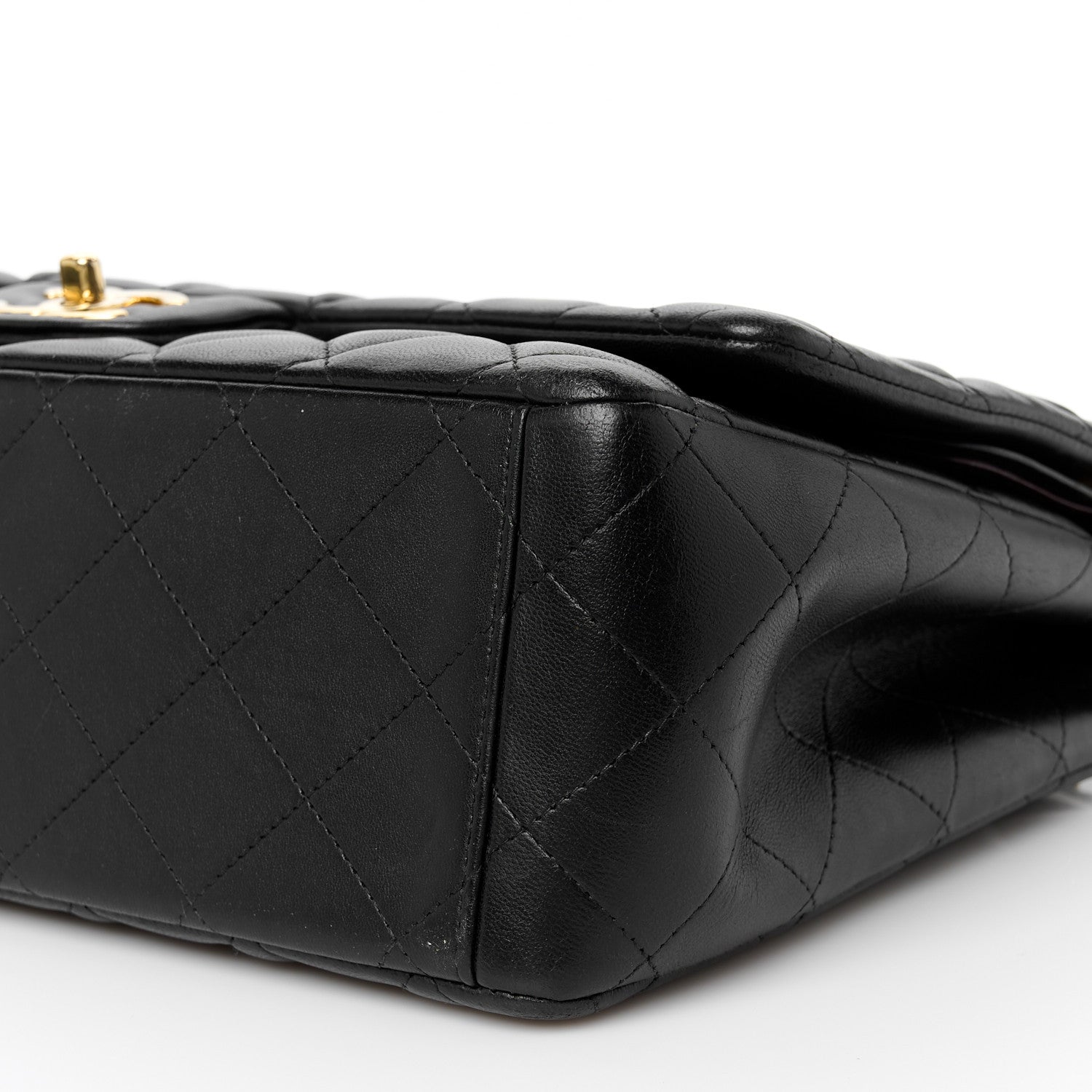Chanel Lambskin Quilted Maxi Double Flap Black 10 of 10