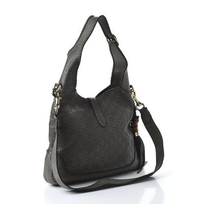 Gucci Guccissima Medium New Jackie Shoulder Bag Olive Green 4 of 13