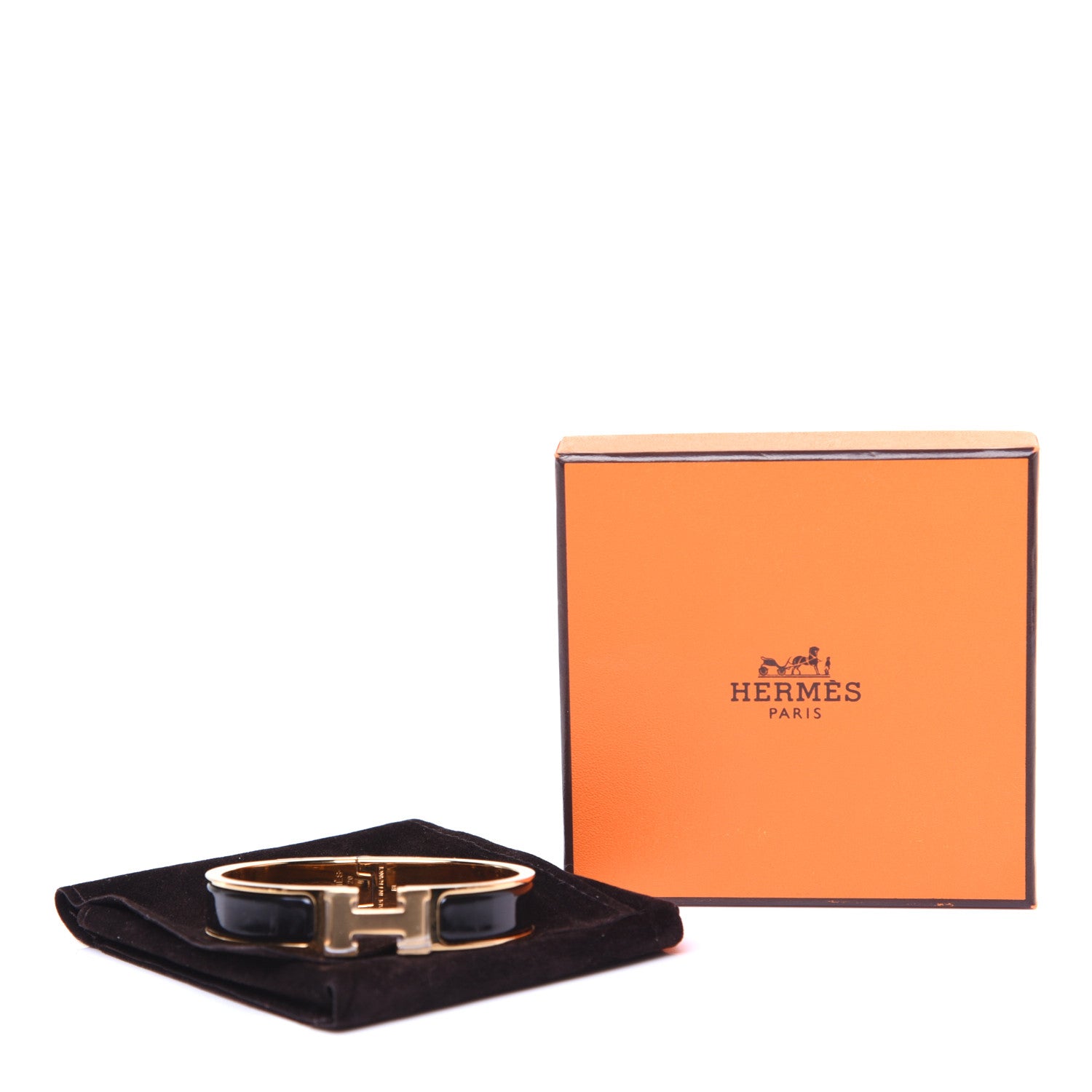 Hermes Enamel Narrow Clic Clac H Bracelet PM Black 13 of 13