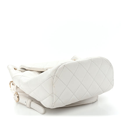 Chanel Caviar Quilted Mini Urban Spirit Backpack White 4 of 11