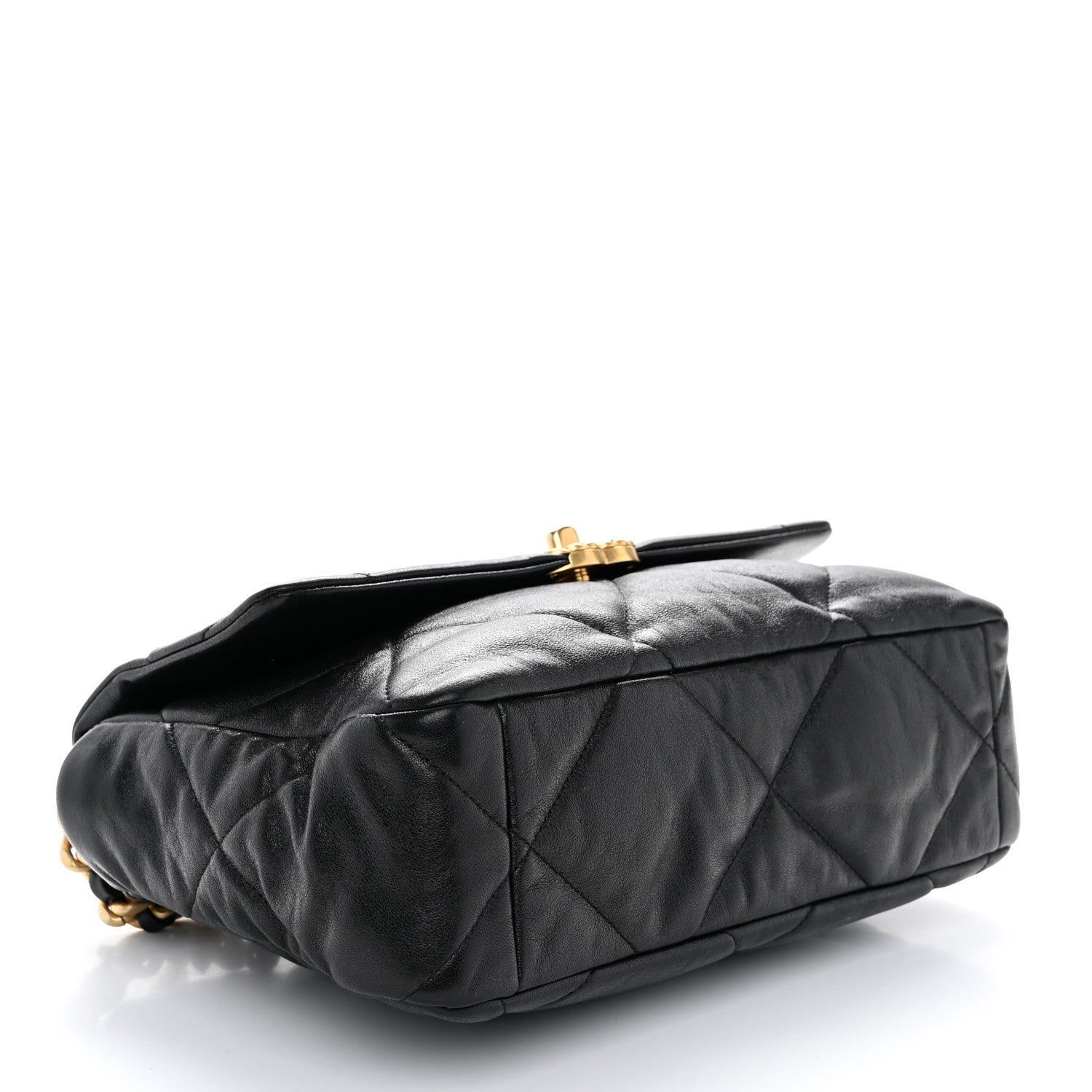 Chanel Lambskin Quilted Large Chanel 19 Flap Black 4 of 10