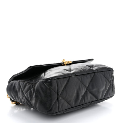 Chanel Lambskin Quilted Large Chanel 19 Flap Black 4 of 10